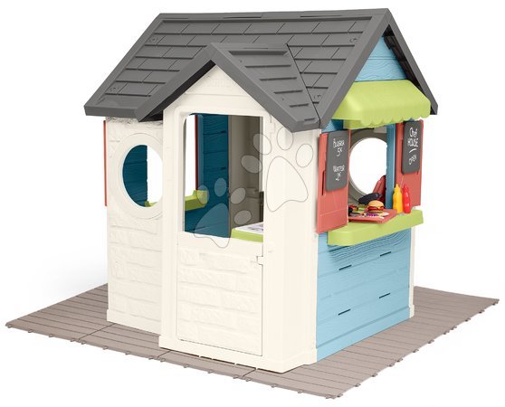 Spielhäuser für Kinder - Spielhaus mit Restaurant und Laden auf Bodenplatte Chef House Life Smoby - 3