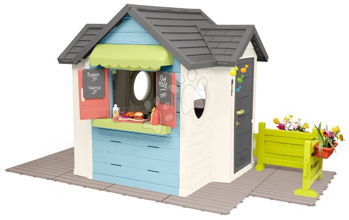 Spielhäuser für Kinder - Spielhaus mit Restaurant und Geschäft mit Garten Chef House Life Smoby - 2