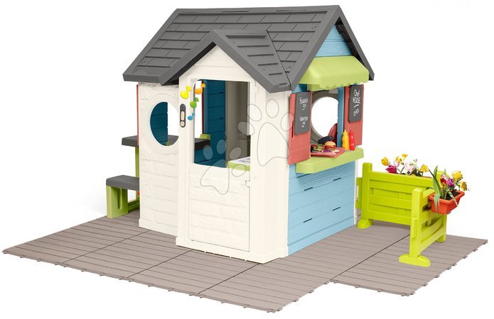 Spielhäuser für Kinder - Spielhaus mit Restaurant und Geschäft mit Garten Chef House Life Smoby - 3