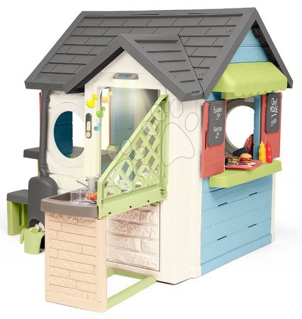 Domečky sety - Domeček s obchodem a restaurací s pískovištěm Chef House Life Smoby_1