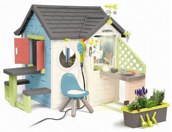 Domečky sety - Domeček s obchodem a restaurací se sprchou Chef House Life Smoby