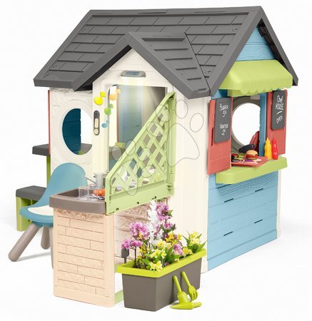 Domečky sety - Domeček s obchodem a restaurací se sprchou Chef House Life Smoby_1