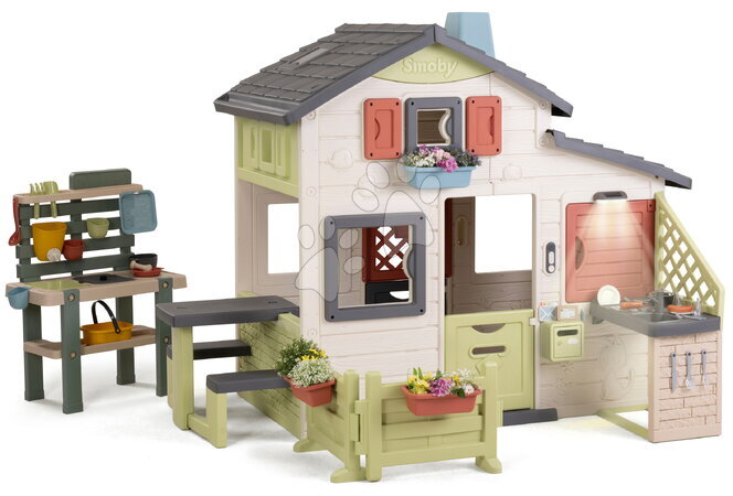 Smoby - Maison des amis avec plan de travail à la table Friends House Life Smoby