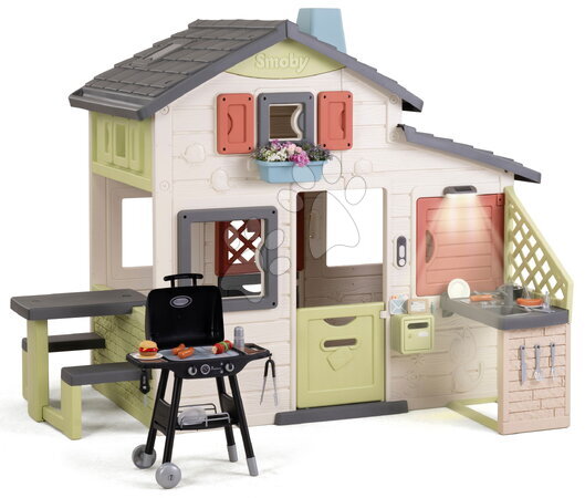 Smoby - Maison des amis avec gril pour la cuisine Friends House Life Smoby