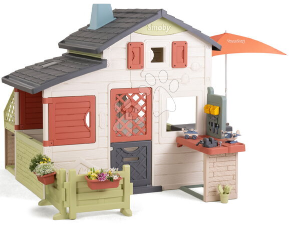 Smoby - Maison des amis avec atelier de jardin Friends House Life Smoby
