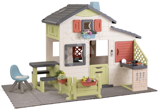Casitas para niños - Casita de Amigos con asiento en el suelo Friends House Life Smoby