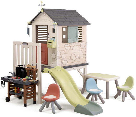  - Haus auf Stelzen mit Sitzbereich für Gäste House On Stilts Life Smoby