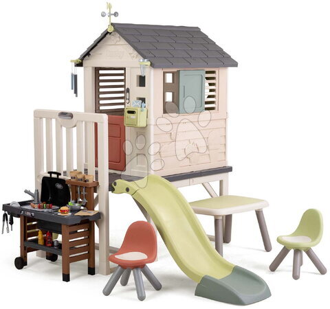  - Haus auf Stelzen mit fließendem Wasser in der Kinderküche House On Stilts Life Smoby