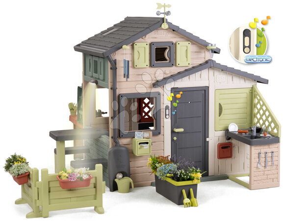 Специално само при нас - къщичка приятели за игра на професии Friends Evo Playhouse Life Smoby
