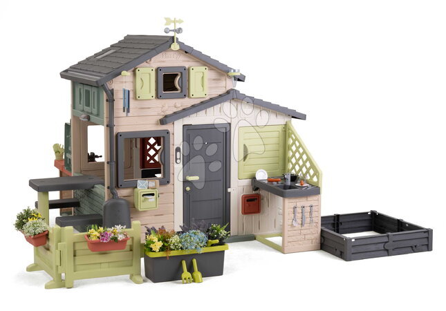 Troverete solo da noi - Domček Priateľov s predzáhradkou Friends Evo Playhouse Life Smoby