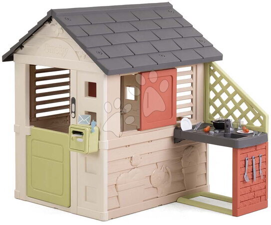 Smoby - Maison avec boîte aux lettres Nature Playhouse&Kitchen Life Smoby
