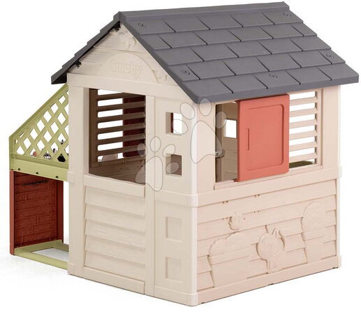 Speciálně jen u nás - Domeček s posuvnými okenicemi Nature Playhouse&Kitchen Life Smoby - 1
