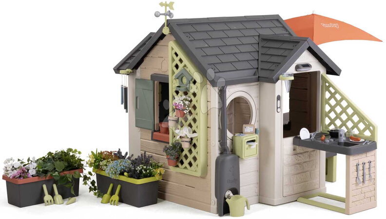  - Havestue med lampe over køkkenet Garden House Life Smoby