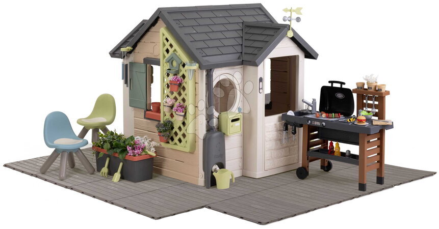  - Градинска къщичка за под с барбекю Garden House Life Smoby
