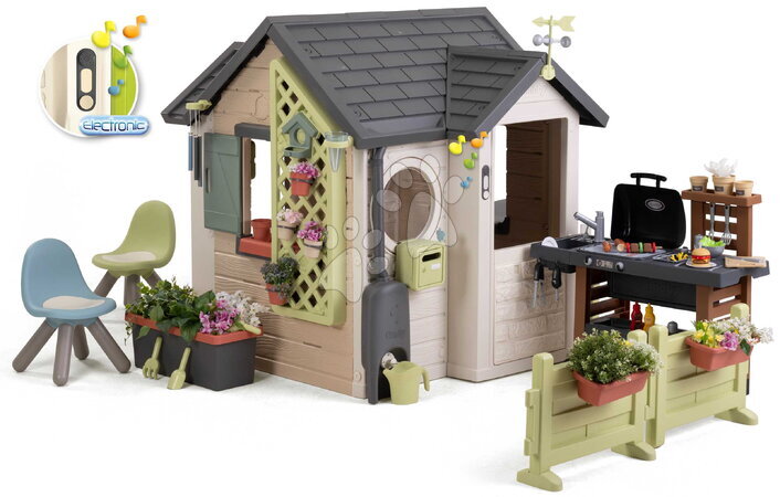 Kun her hos os - Havestue med hegn ved køkkenet Garden House Life Smoby