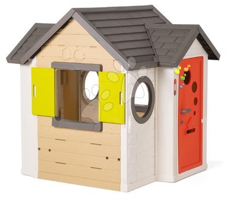 Dětské domečky - Domeček My House Smoby s plnými a polovičními dveřmi a elektronickým zvonkem 24 měsíců