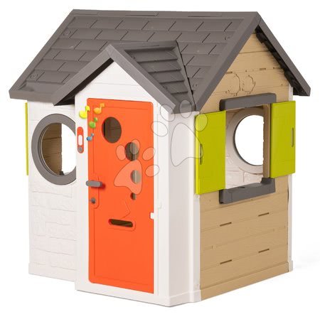 Detské domčeky - Domček My House Smoby s plnými a polovičnými dverami a elektronickým zvončekom od 24 mes_1