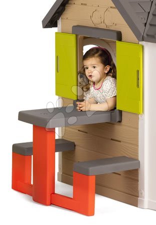 Căsuțe și tobogan pentru grădină - Set căsuţă My Neo House DeLuxe Smoby - 13