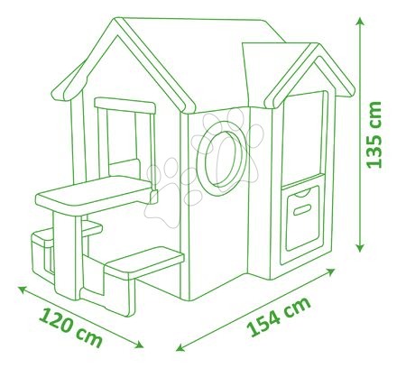 Kerti játszóházak gyerekeknek - Házikó My House Smoby - 19