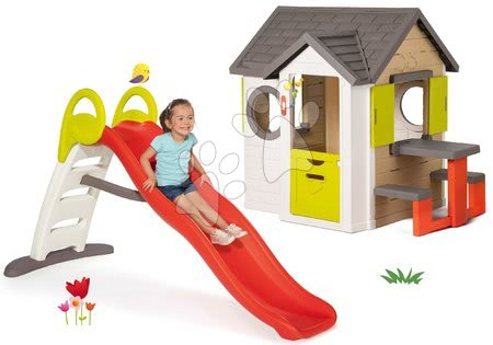 Cabanes avec toboggan - Maisonnette My Neo House DeLuxe Smoby - 44
