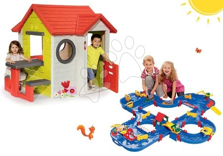 Spielhäuser mit Wasserrutsche - Set Häuschen My Neo House DeLuxe Smoby - 41