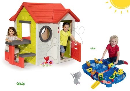 Spielhäuser mit Wasserrutsche - Set Häuschen My Neo House DeLuxe Smoby - 39