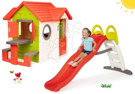 Căsuțe și tobogan pentru grădină - Set căsuţă My Neo House DeLuxe Smoby - 58