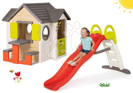 Căsuțe și tobogan pentru grădină - Set căsuţă My Neo House DeLuxe Smoby - 61