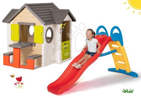 Detský domček so šmýkačkou - Set domček My Neo House DeLuxe Smoby