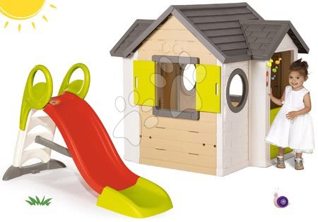 Detský domček so šmýkačkou - Set domček My Neo House DeLuxe Smoby