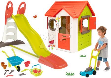 Hišice s toboganom - Komplet hišica My House Smoby - 56
