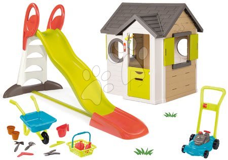 Hišice s toboganom - Komplet hišica My House Smoby - 58