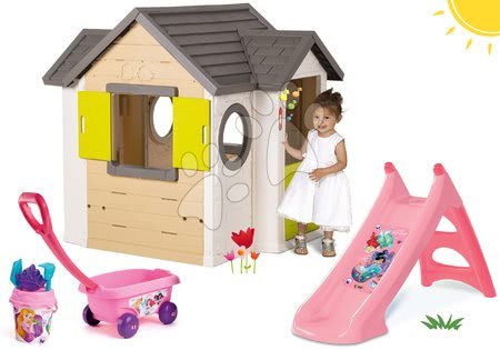 Kerti játszóházak csúszdával - Szett házikó My Neo House DeLuxe Smoby - 34