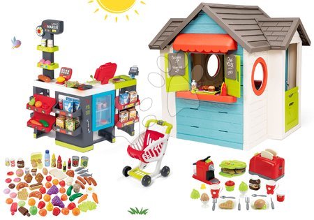 Domčeky sety - Set domček so záhradnou reštauráciou Chef House DeLuxe Smoby