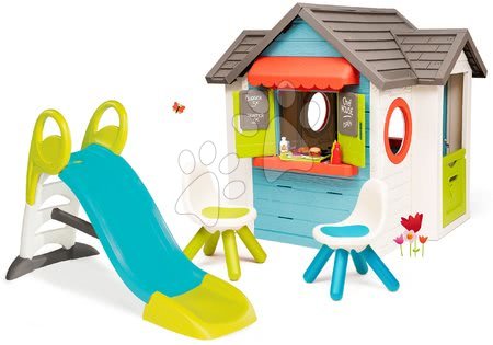Casitas con tobogán - Set domček so záhradnou reštauráciou Chef House DeLuxe Smoby - 45
