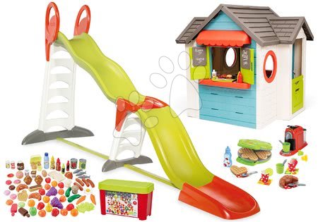 Casitas con tobogán - Set domček so záhradnou reštauráciou Chef House DeLuxe Smoby - 53