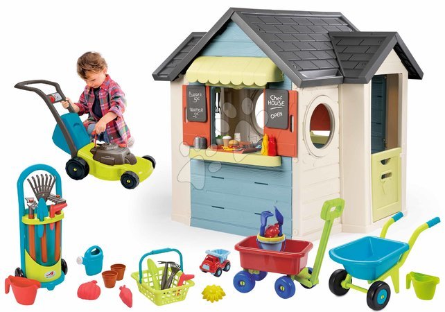 Къщички с инструменти - Set domček s reštauráciou a obchodom Chef House Life Smoby
