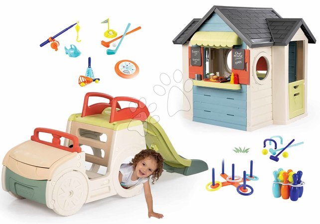 Sets | Seite 4 - Set Spielhaus mit einem Gartenrestaurant Chef House DeLuxe Smoby