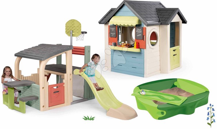 Smoby - Set domček s reštauráciou a obchod so hracím centrom Chef House Life Smoby