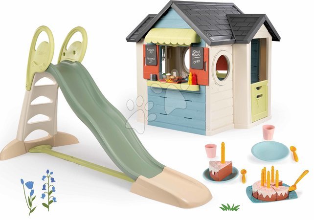 Casas com escorregador | Página 2 - Casa de bonecas com restaurante e loja de bolos Chef House Life Smoby