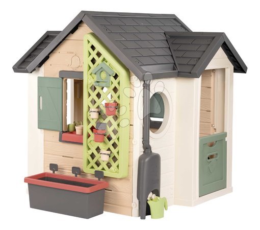 Hišice za otroke - Hišica za vrtnarja s cvetličnimi lončki Garden House Life Smoby