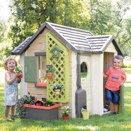 Hišice za otroke - Hišica za vrtnarja s cvetličnimi lončki Garden House Life Smoby_1