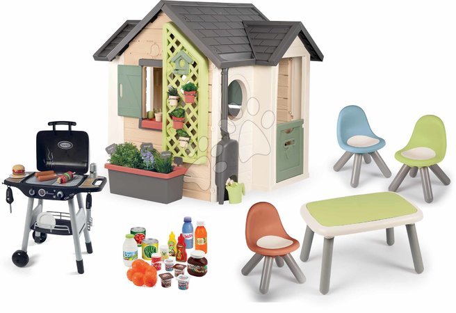 Smoby | Página 10 - Set de casita de jardinero con mesa y sillas KidTable Garden House Smoby