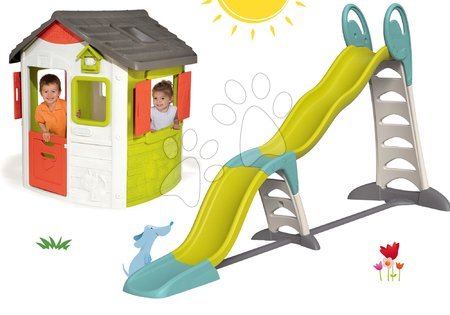 Hračky pro děti od 2 do 3 let - Set domeček Jura Lodge dveřmi Smoby