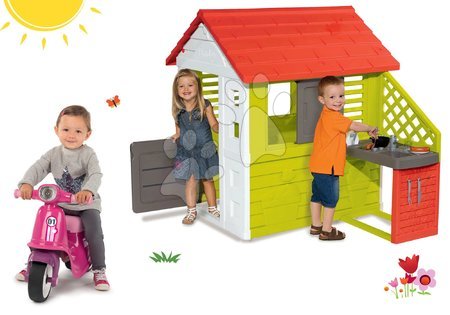 Hračky pro kluky - Set domeček Pretty Nature s letní kuchyňkou Smoby_1