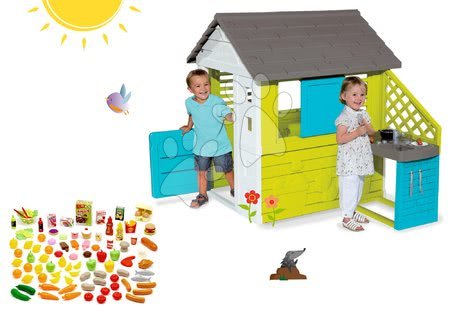 Spielzeuge für Mädchen - Set Häuschen Pretty Blue Smoby