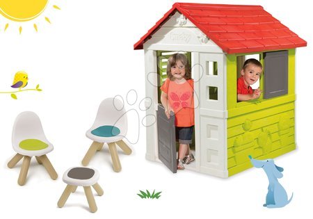 Spielhäuser mit Möbeln - Set Häuschen Nature Smoby
