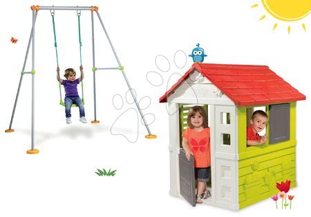 Case per bambini con altalena - Set casetta Nature Smoby 