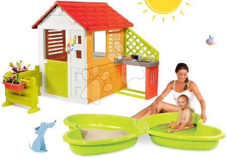 Căsuțe şi nisipar - Set căsuță Soare Sunny Smoby