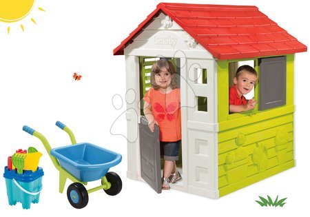 Kerti játszóházak gyerekeknek - Szett házikó Nature Smoby